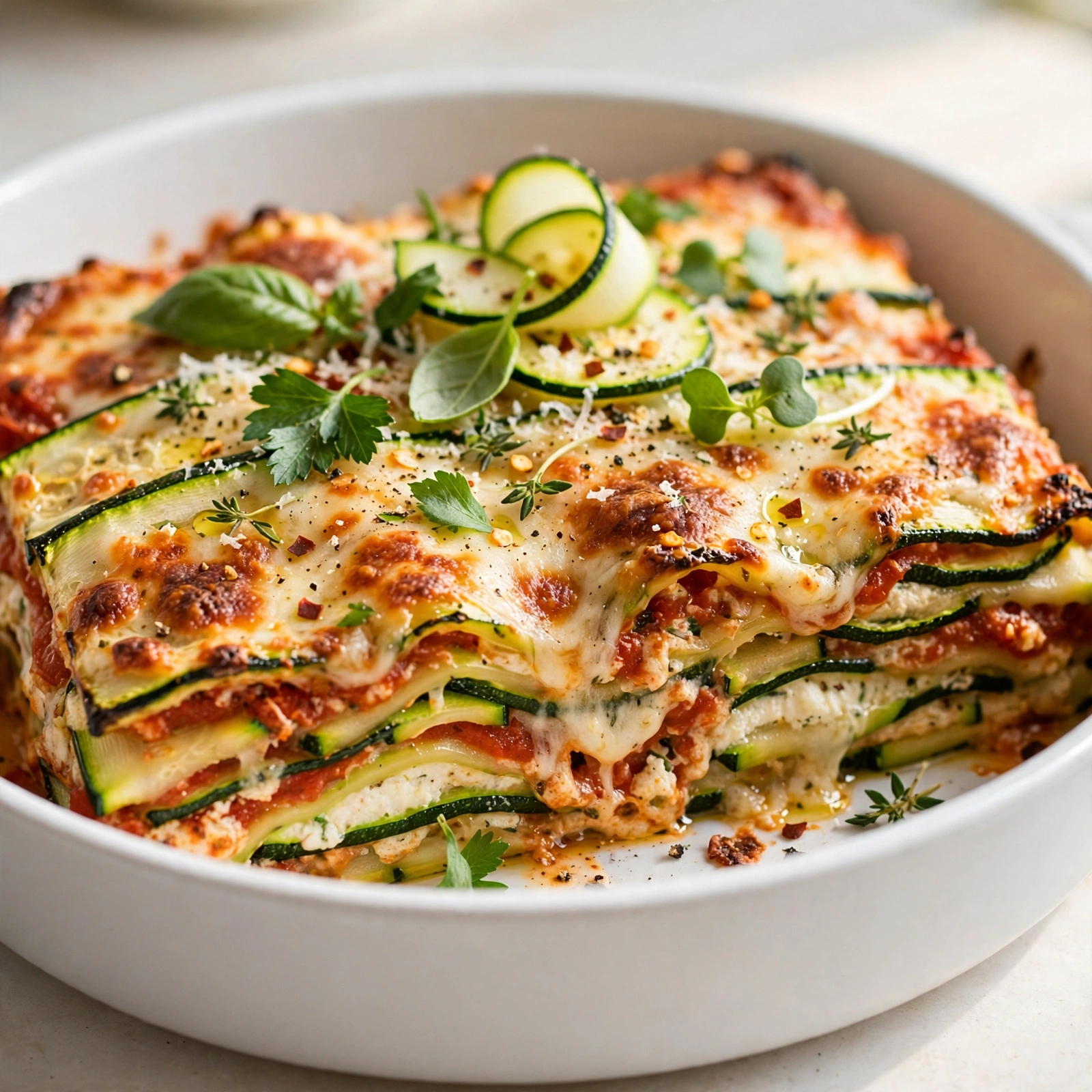 Easy Zucchini Lasagna Recipe (Low Carb & No Noodles)